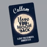 Thumbnail 2 - Personalised Love You to the Moon and Back Wallet/Purse Insert