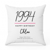 Thumbnail 9 - Personalised Classy 30th Birthday Year Cushion
