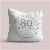 Thumbnail 3 - Personalised 80th Birthday Cushion
