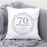 Thumbnail 1 - Personalised 70th Birthday Cushion