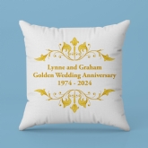 Thumbnail 3 - Personalised Golden Anniversary Cushion