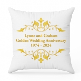 Thumbnail 5 - Personalised Golden Anniversary Cushion