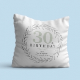 Thumbnail 3 - Personalised 30th Birthday Cushion