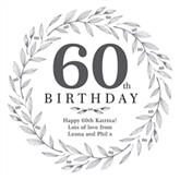 Thumbnail 5 - Personalised 60th Birthday Cushion