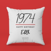 Thumbnail 8 - Personalised Classy 50th Birthday Year Cushion