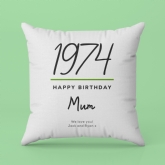 Thumbnail 4 - Personalised Classy 50th Birthday Year Cushion