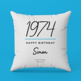 Thumbnail 5 - Personalised Classy 50th Birthday Year Cushion