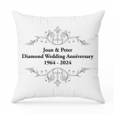 Thumbnail 5 - Personalised Diamond Anniversary Cushion