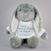 Thumbnail 4 - Personalised Like a Mum to Me Bunny Teddy