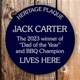 Thumbnail 10 - Personalised Spoof Blue Heritage Plaque