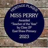 Thumbnail 3 - Personalised Spoof Blue Heritage Plaque