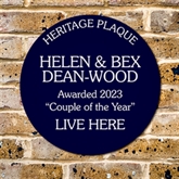 Thumbnail 7 - Personalised Spoof Blue Heritage Plaque