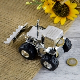 Thumbnail 1 - Silver Plated Personalised Tractor Money Box