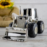 Thumbnail 3 - Silver Plated Personalised Tractor Money Box