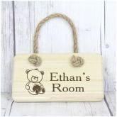 Thumbnail 3 - Personalised Wooden Teddy Bear Sign