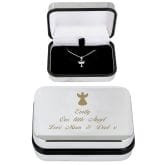 Thumbnail 1 - Angel Confirmation Necklace With Personalised Box