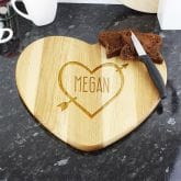Thumbnail 3 - Personalised Wood Heart Chopping Board