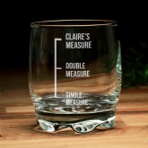 Thumbnail 3 - measures personalised whiskey glass