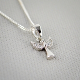 Thumbnail 5 - Personalised Christening Angel Necklace & Box