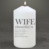 Thumbnail 1 - Personalised Wife Definition Candle