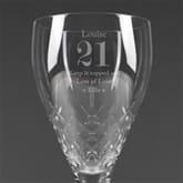 Thumbnail 2 - Personalised Birthday Crystal Wine Glass