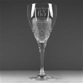 Thumbnail 1 - Personalised Birthday Crystal Wine Glass