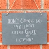 Thumbnail 4 - Personalised Gin or Prosecco Hanging Slate Sign