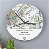 Thumbnail 2 - Personalised Wooden Map Clock