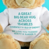 Thumbnail 4 - Personalised Distance Bear Hug Teddy
