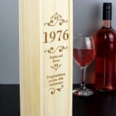 Thumbnail 3 - Personalised Elegant Number Wooden Wine Bottle Box