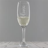 Thumbnail 1 - Personalised Name Engraved Flute Glass