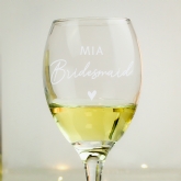 Thumbnail 4 - Bridesmaid Personalised Wine Glass