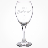 Thumbnail 5 - Bridesmaid Personalised Wine Glass