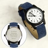 Thumbnail 5 - Personalised Kids Watch with Canvas Strap
