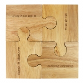 Thumbnail 10 - Personalised Sets of 4 Jigsaw Piece Drink Coasters