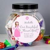Thumbnail 2 - Personalised Fabulous Flowergirl Sweet Jar