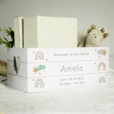 Thumbnail 2 - Personalised Children's White Wooden Crate