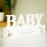Thumbnail 2 - Personalised Wooden New Baby Ornament 