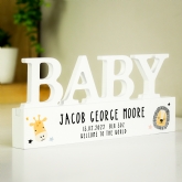 Thumbnail 4 - Personalised Wooden New Baby Ornament 