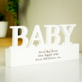 Thumbnail 6 - Personalised Wooden New Baby Ornament 
