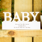 Thumbnail 7 - Personalised Wooden New Baby Ornament 
