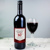 Thumbnail 5 - Personalised Wine with Vintage 60th Label