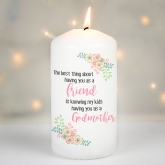 Thumbnail 2 - Personalised The Best Thing Pillar Candle