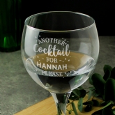 Thumbnail 3 - Personalised "Another" Cocktail Balloon Glass