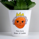 Thumbnail 2 - Personalised Childrens Drawing Plant Pot
