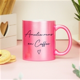 Thumbnail 3 - Personalised Pink Glitter Mug