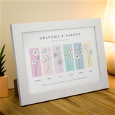 Thumbnail 3 - Personalised Flower of the Month Family A4 Framed Print