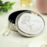 Thumbnail 7 - Personalised Birth Flower Round Trinket Boxes
