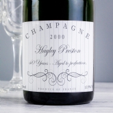 Thumbnail 2 - Personalised Champagne Bottle - Elegant Swirl