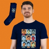 Thumbnail 1 - Mr Bean Nine Faces T-Shirt & Socks Gift Set